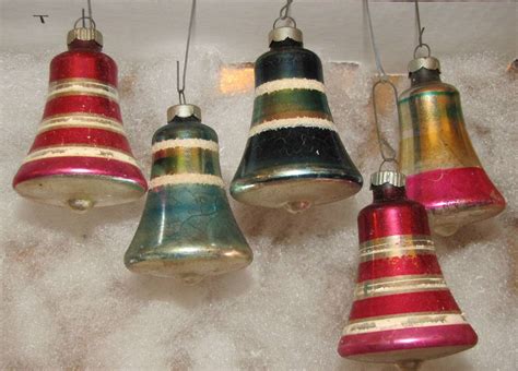 vintage christmas bell ornaments|bell shaped christmas tree ornaments.